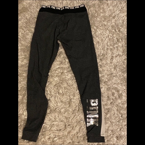 grey white “pink” leggings - Picture 2 of 5